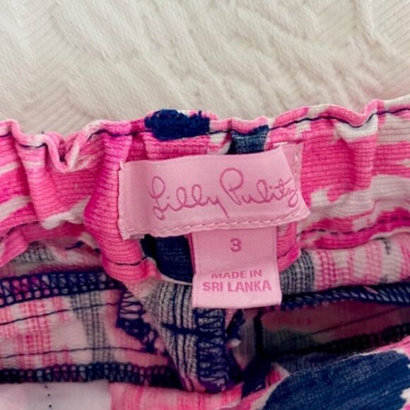 Stylish Pink and Blue Kids Shorts - Picture 3 of 3